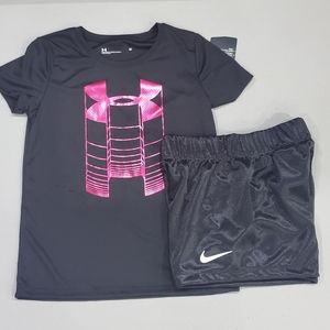 🆕️ Under Armour Tee & Nike Short Set